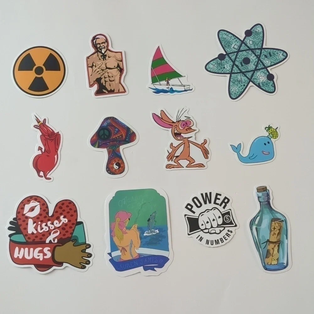 200 pieces assorted stickers random size, theme, color - Picture 2 of 2